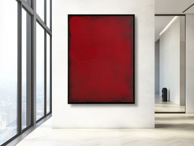 Abstract Red Painting