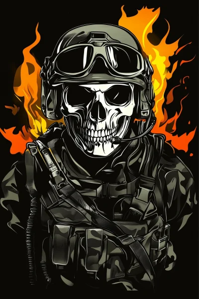 Tactical Skull Sketch