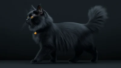 Elegant Black Cat