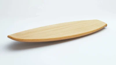 Surfboard on White Background