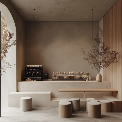 Modern Minimalist Coffee Shop