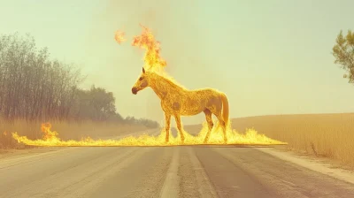 Horse on Fire