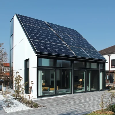 Modern Solar Panel House