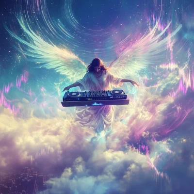 Angel DJ in the Clouds