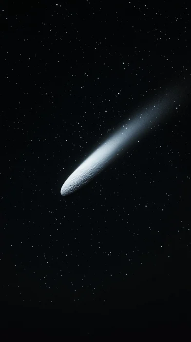 Comet in Night Sky