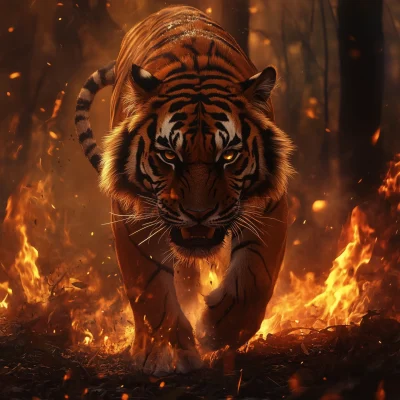 Tiger in the Flames