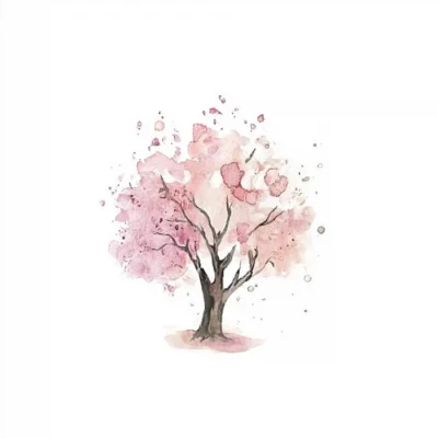 Blossom Tree Watercolor