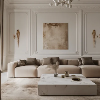 Modern Parisian Living Room