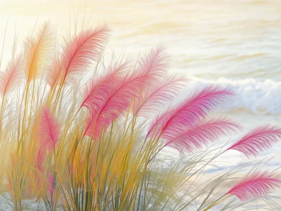 Beach Dunes with Ornamental Grasses