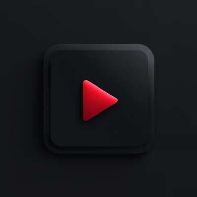 Dark Mode Play Button Design