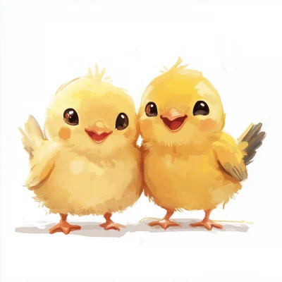 Kawaii Baby Chickens