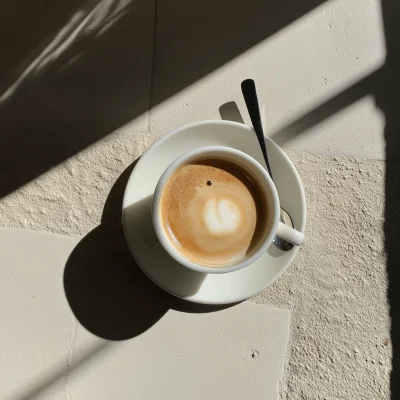 Top View of a Latte