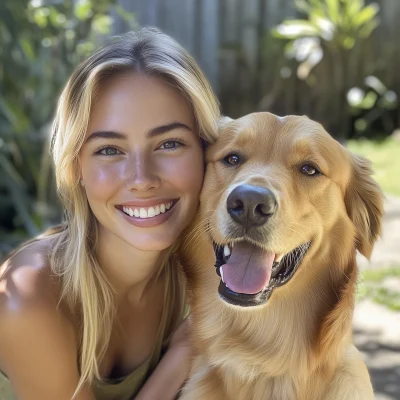 Smiling Blonde Model