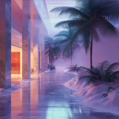 Surreal Palm Mall