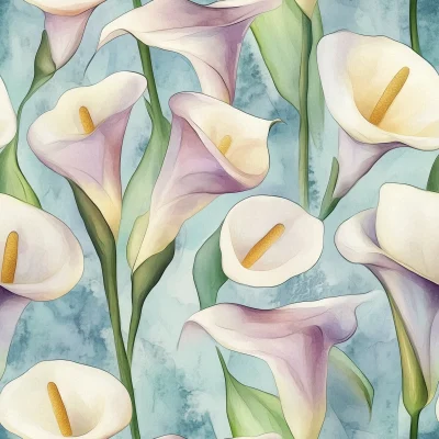 Watercolor Calla Lilies