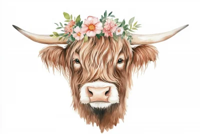 Highland Cow Portrait