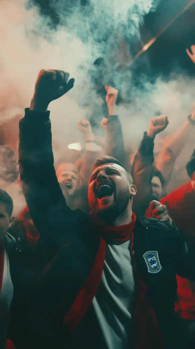 Celebration of British Football Fans