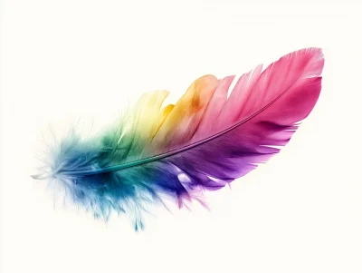 Colorful Feather Illustration