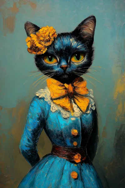 Cat Fashion by Rembrandt