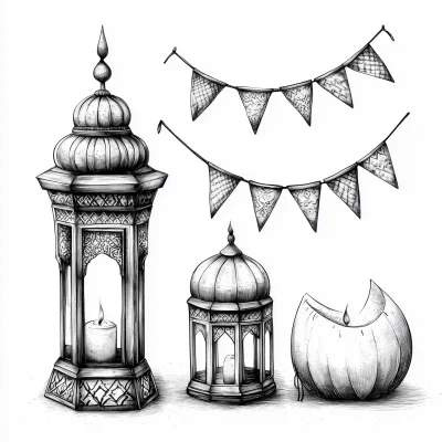 Ramadan Celebration Illustration