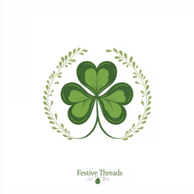 Minimalist Green Clover Design