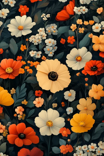 Retro Flower Patterns