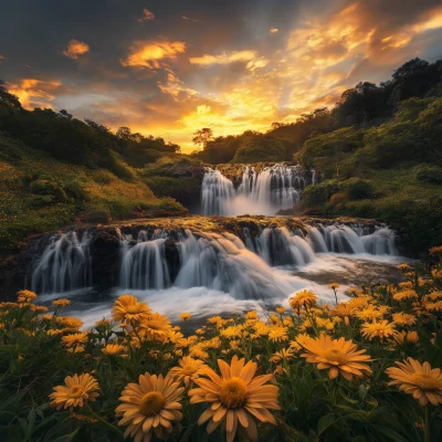 Golden Paradise Waterfall