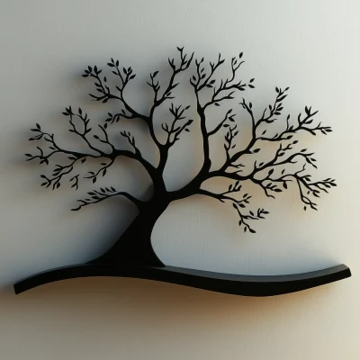 Tree Shelf Silhouette