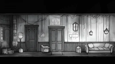 Orphanage Interior Sketch