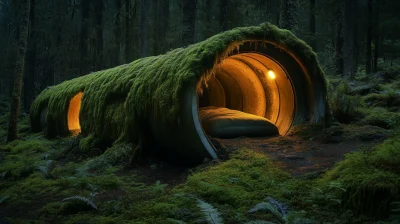 Stealth Camping in a Pipe