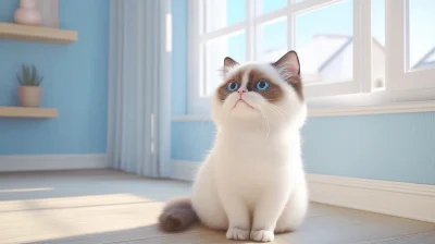 Cute Ragdoll Cat