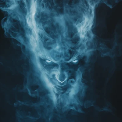 Blue Smoke Demon Ghost