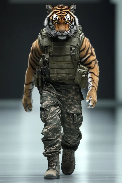 Fierce Humanoid Tiger