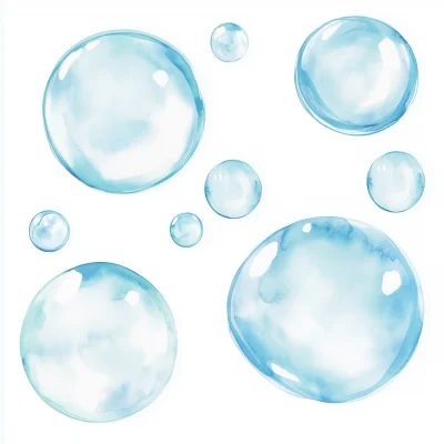 Pastel Watercolor Bubbles