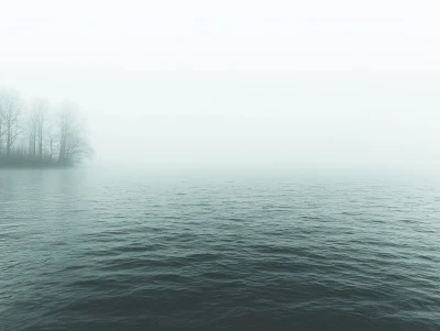 Foggy Lake Dusk