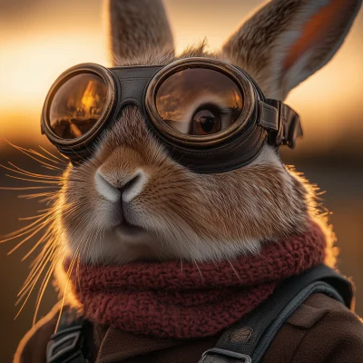 Hare in Racing Goggles