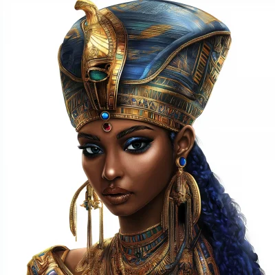 Mystical Egyptian Goddess Illustration