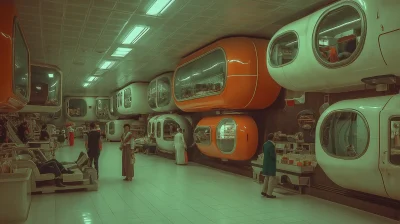 Retrofuturistic Moscow Subway