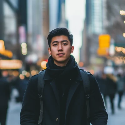 Young Man on 5th Avenue