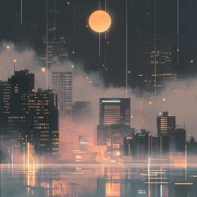 Dreamy Urban Nightscape