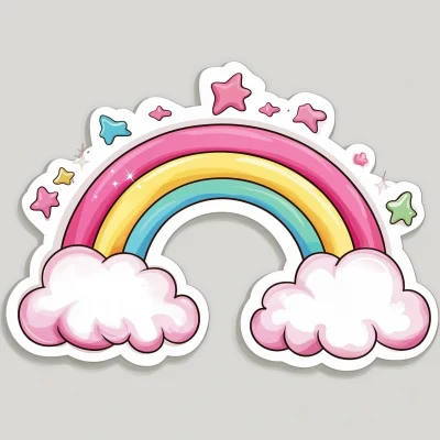 Cute Pink Rainbow