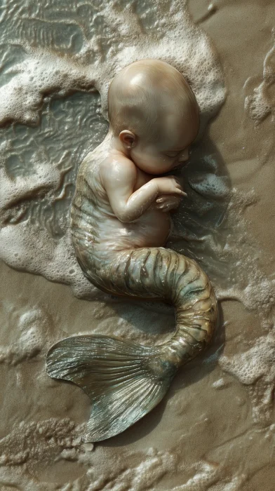 Newborn on the Shore