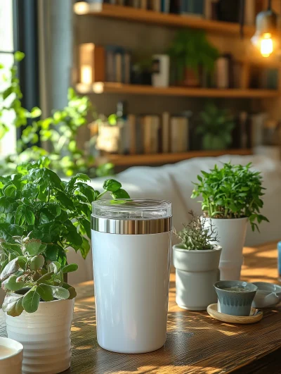 Stylish White Tumblers