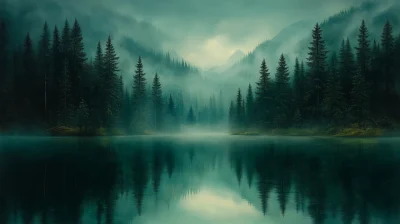 Endless Forest and Turquoise Lake