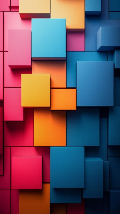 Minimalist Colorful Geometric Wallpaper