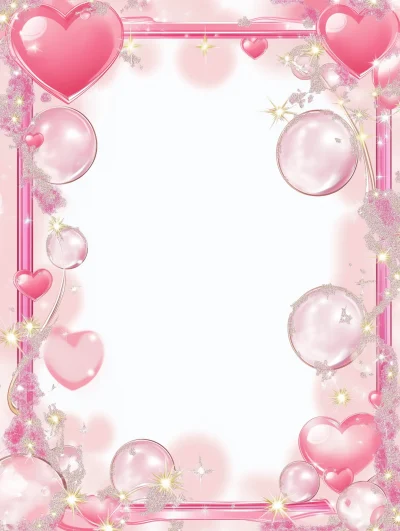 Anime Style Pink Frame