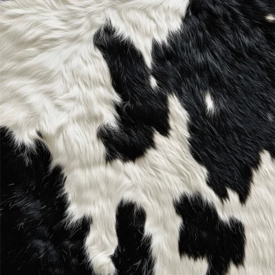 Black and White Cowhide Texture