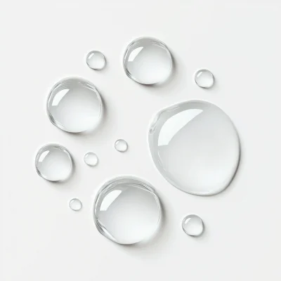 Round Water Droplets