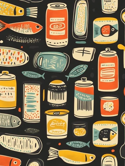 Colorful Sardine Can Design