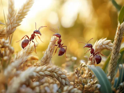 Warrior Ants in Cornfield